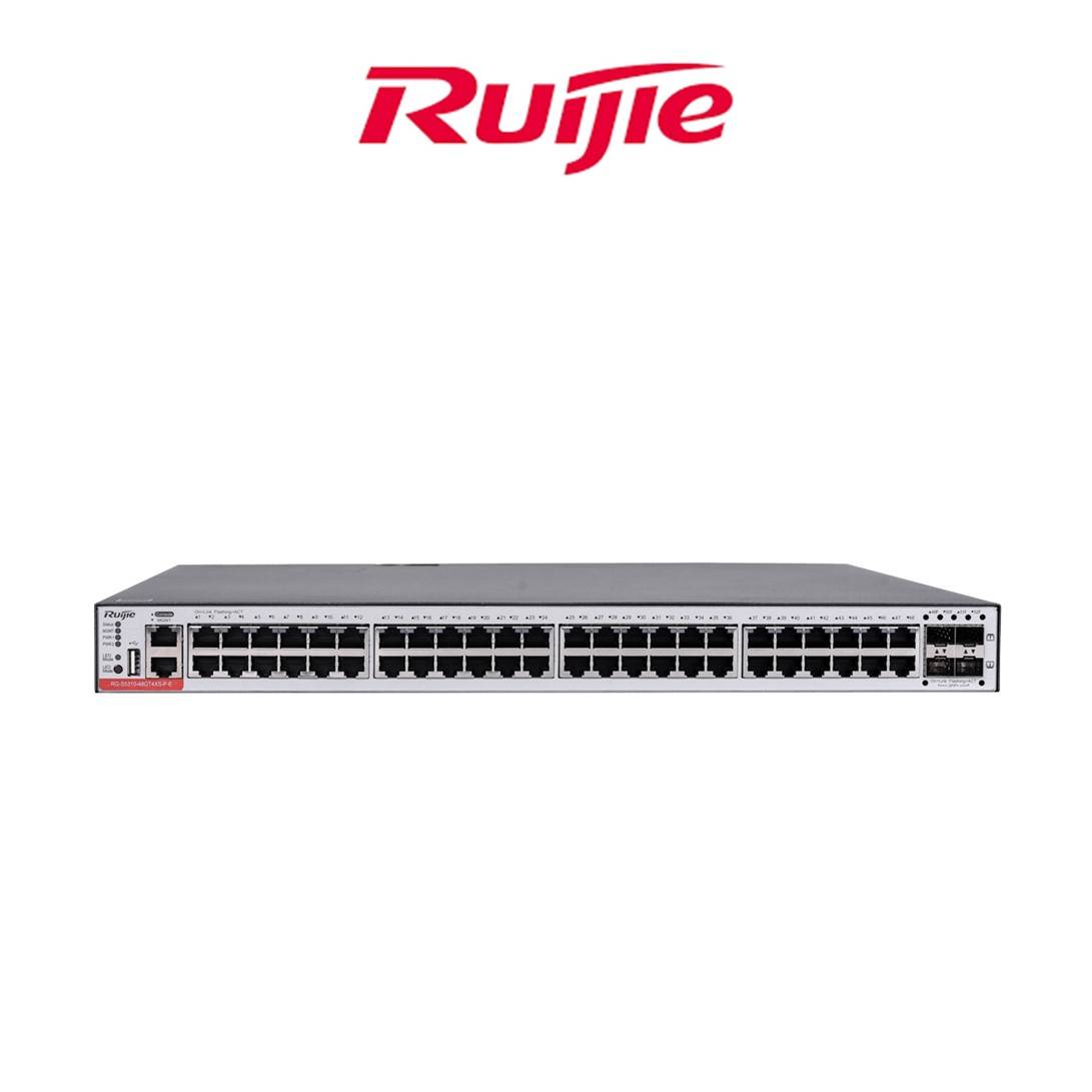 RUIJIE RG-S5310-48GT4XS-P-E ENT MANAGED POE+ SWITCH, 48 GE PORT, 4 SFP+, 2 EXPANSION SLOT, 2 POWER SUPPLY SLOT