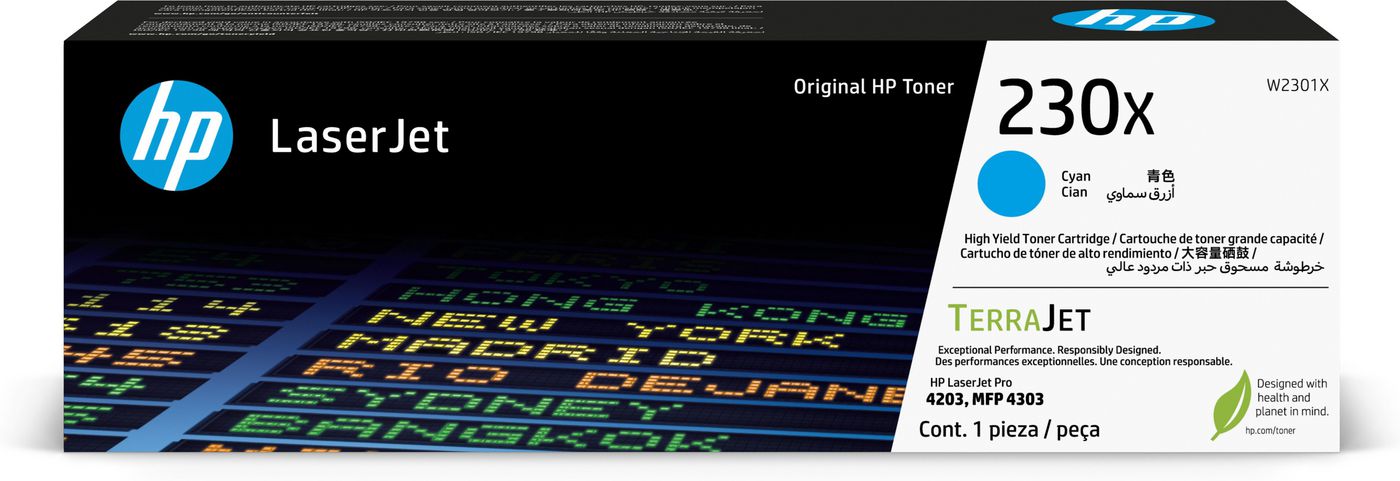 HP 230X Original Cyan Toner Cartridge 5,500pages (W2301X)