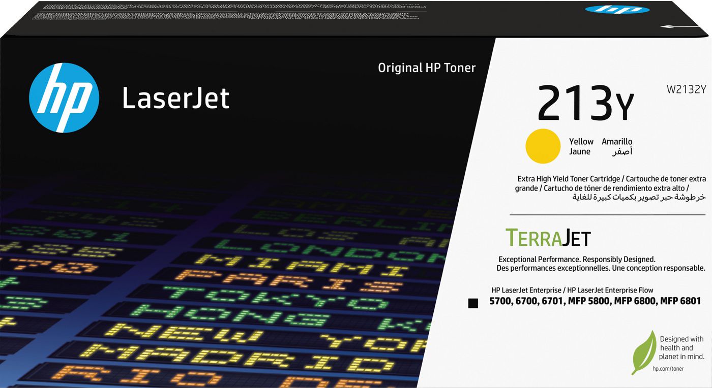HP 213Y Yellow Toner Cartridge 12k (W2132Y)