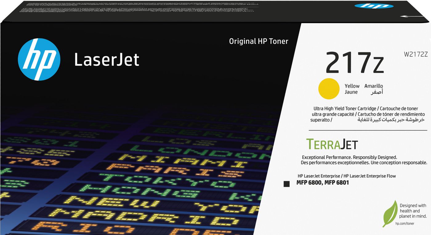 HP 217Z Ultra High Yield Yellow Original Laserjet Toner Cartridge (W2172Z)