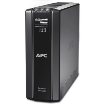 APC Back-UPS Pro, 1500VA/865W, Tower, 230V, 10x IEC C13 outlets, AVR, LCD, User Replaceable Battery (BR1500GI)