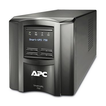 APC Smart-UPS, Line Interactive, 750VA, Tower, 230V, 6x IEC C13 outlets, SmartSlot, AVR, LCD (SMT750I)