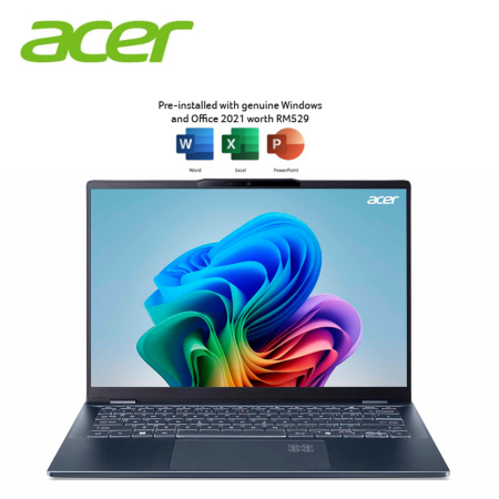Acer Swift 14 AI SF14-51-716M 14" WUXGA OLED Laptop ( CU7-258V, 32GB, 512GB SSD, Intel Arc, W11, HS+M365 )