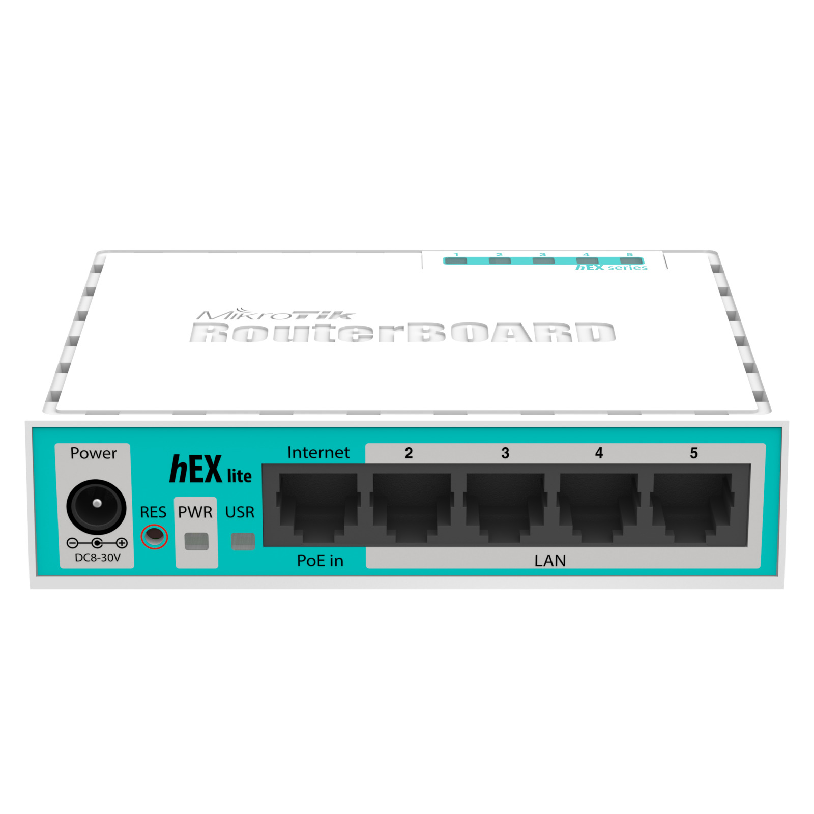 Mikrotik hEX lite 5x Ethernet, Small plastic case, 850MHz CPU, 64MB RAM, Most affordable MPLS router, RouterOS L4