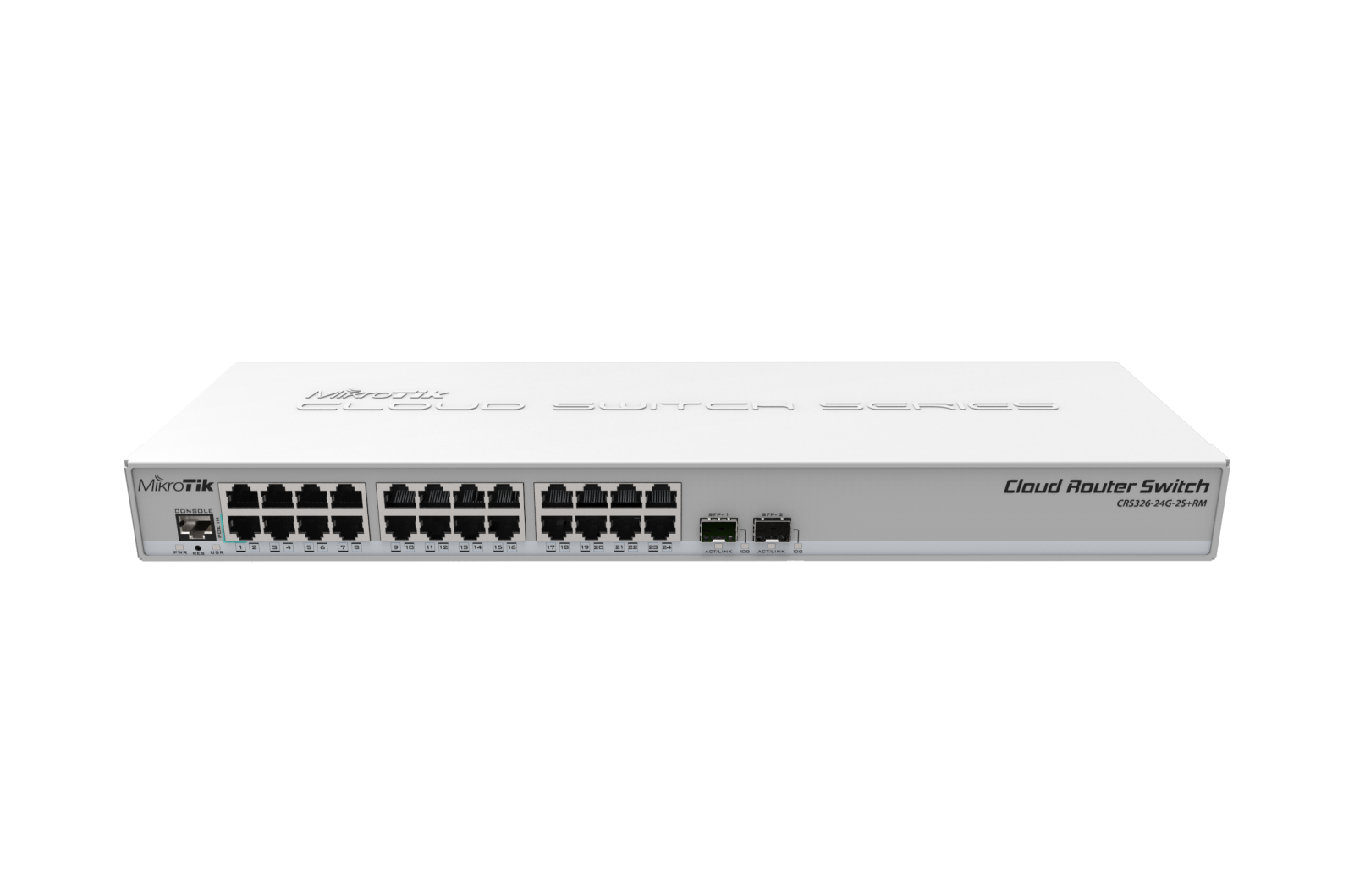 MikroTik CRS326-24G-2S+RM | Switch | 24x RJ45 1000Mb/s, 2x SFP+
