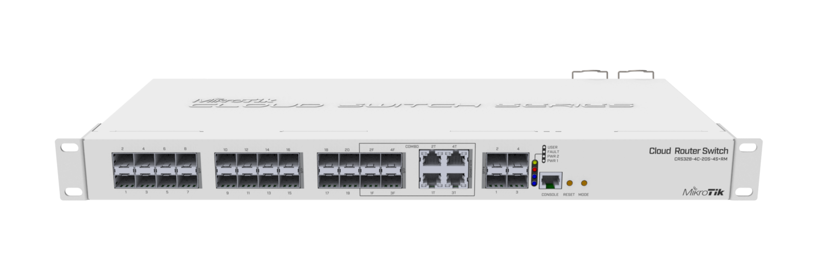 MikroTik CRS328-4C-20S-4S+RM | Switch | 24x SFP, 4x SFP+, 4x RJ45 1000Mb/s