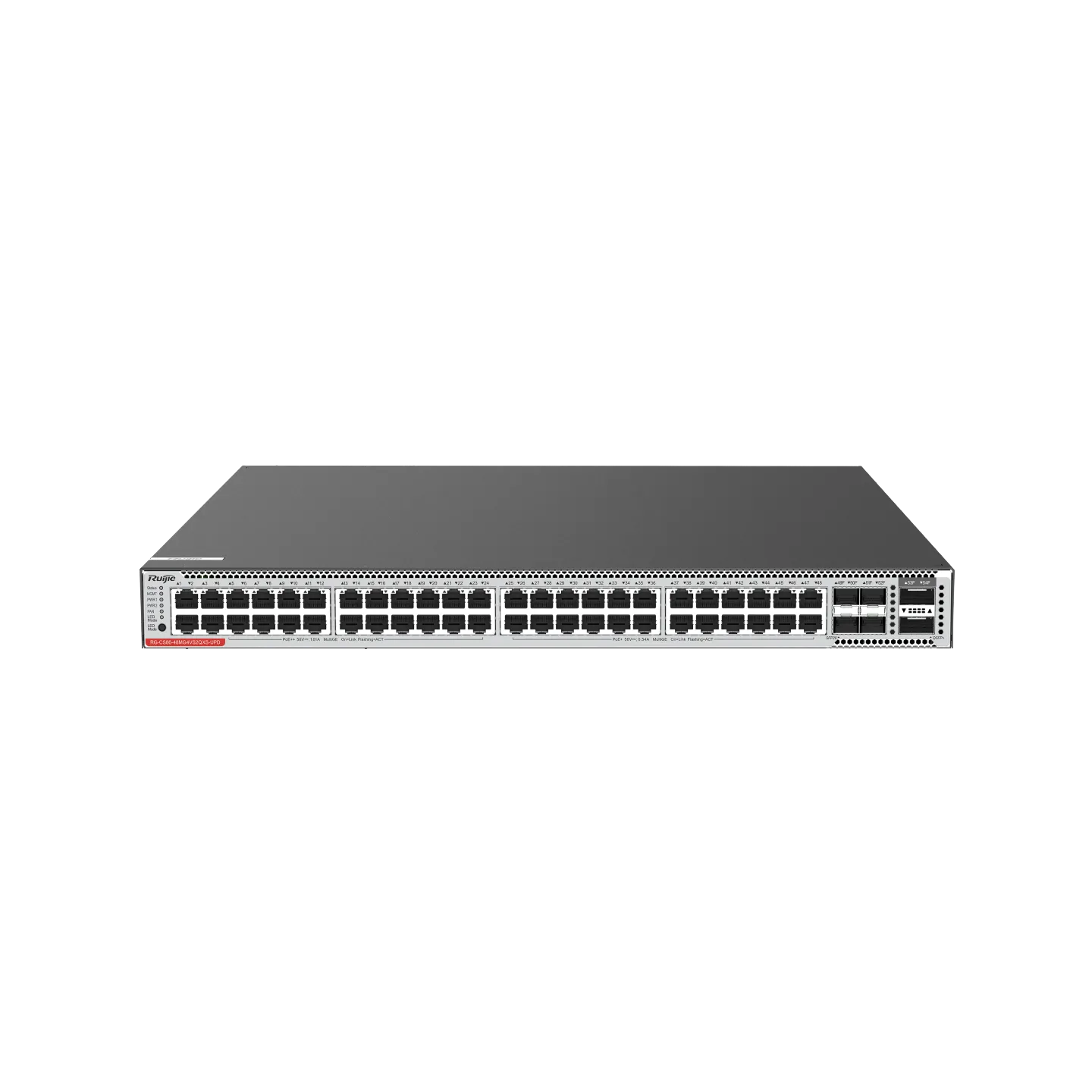 RUIJIE RG-CS86-48MG4VS2QXS-UPD: 48-Port Ruijie Cloud-Managed Multi-GE Switch, Full 1/2.5/5GE Access with PoE++