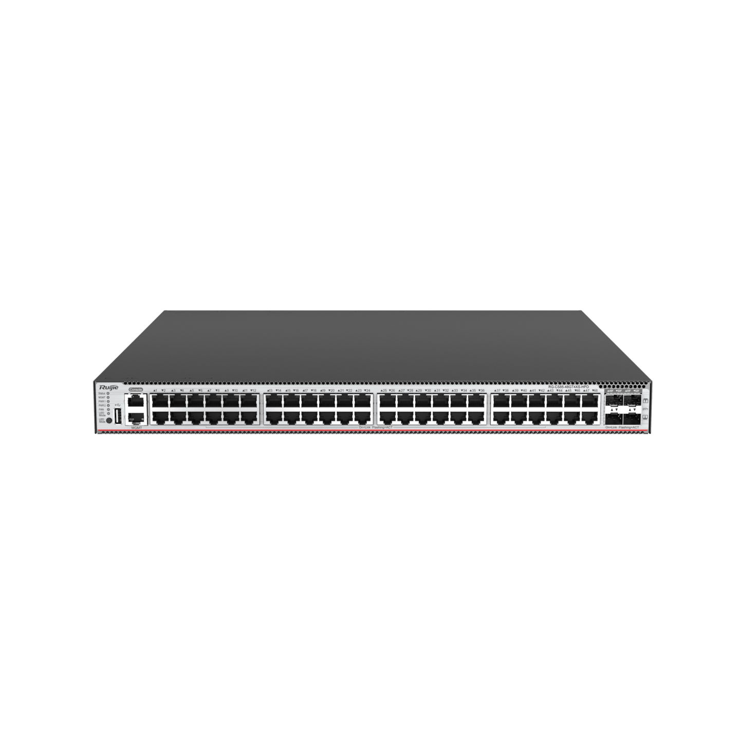 RUIJIE RG-CS85-48GT4XS-HPD 48-Port GE Electrical Layer 3 Enterprise-Class PoE Core or Aggregation Switch, 4 × 10G Uplink Ports