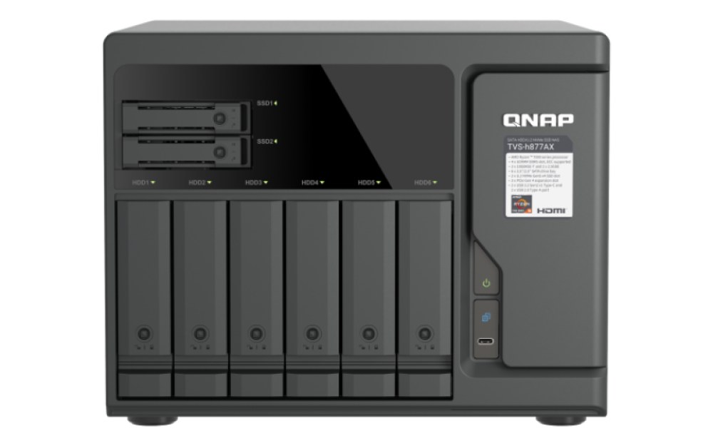 QNAP TVS-h877AX-R5-16G Tower NAS