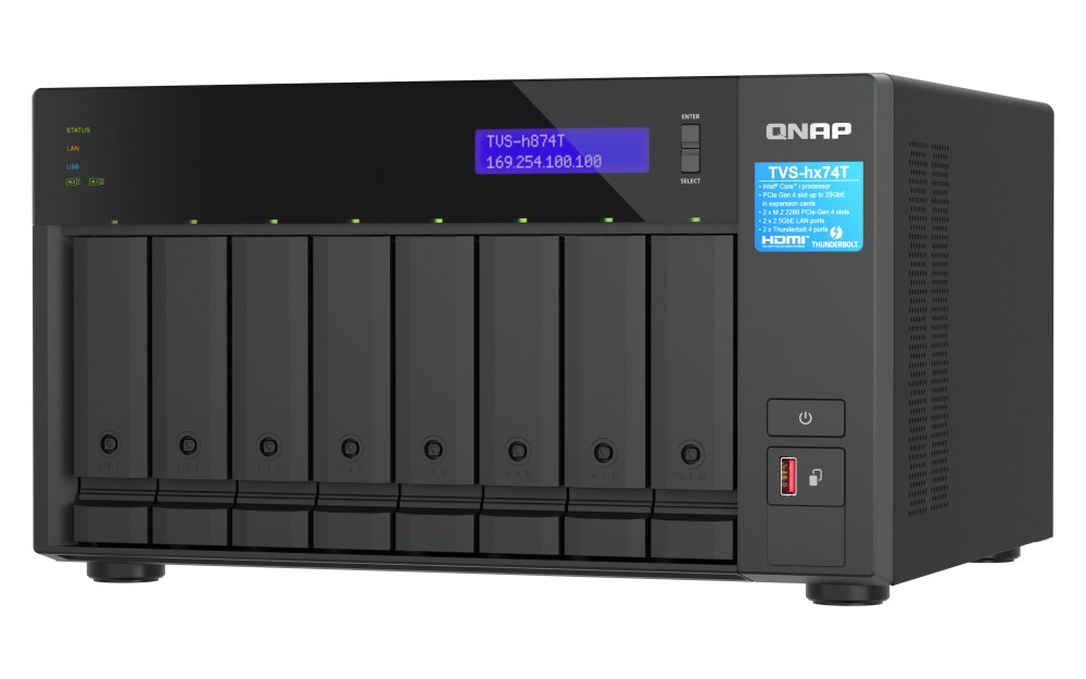 QNAP TVS-h874T-i9-64G 8-Bay Tower NAS