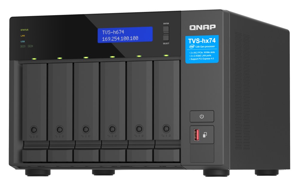 QNAP TVS-h674-i3-16G 6-Bay Tower NAS