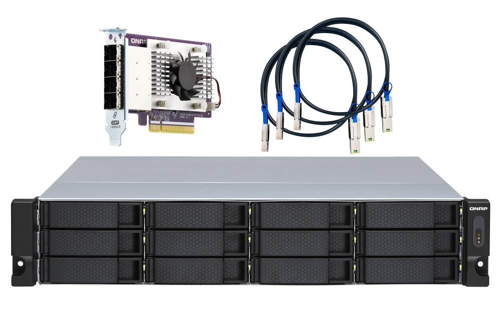 QNAP TL-R1200S-RP 12-Bay 2U Rackmount NAS