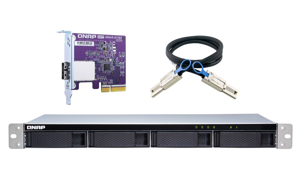 QNAP TL-R400S 4-Bay 1U Rackmount NAS