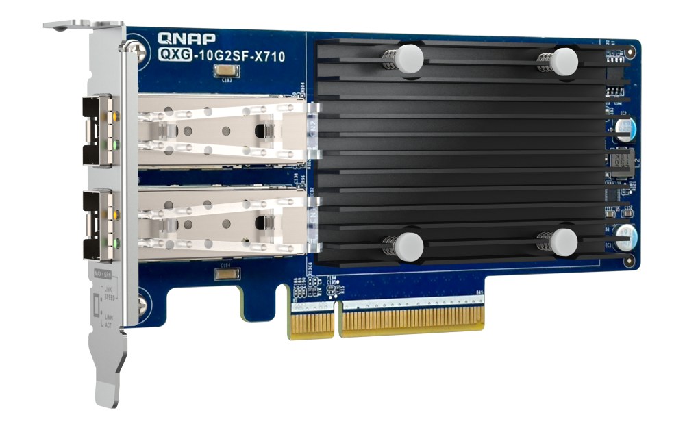 QNAP QXG-10G2SF-X710 Dual-port SFP+ 10GbE network expansion card