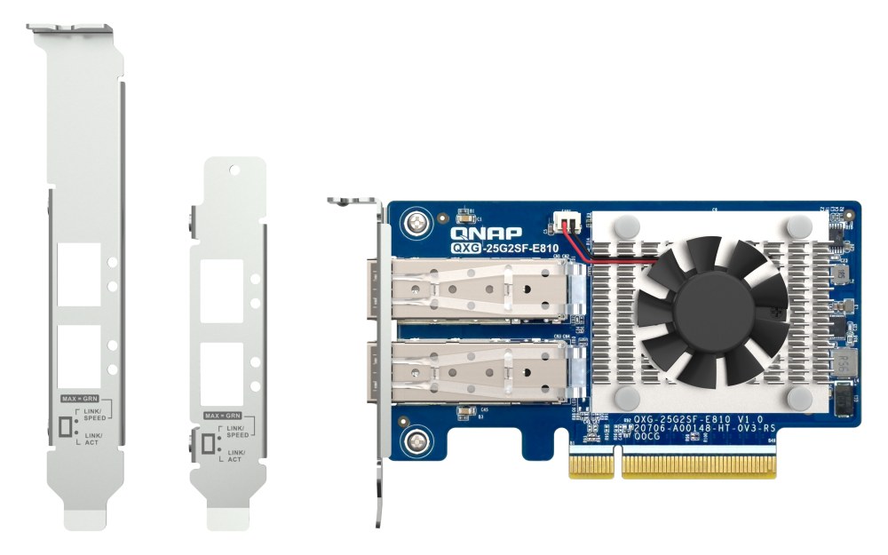 QNAP QXG-25G2SF-E810 Dual-port SFP28 25GbE network expansion card