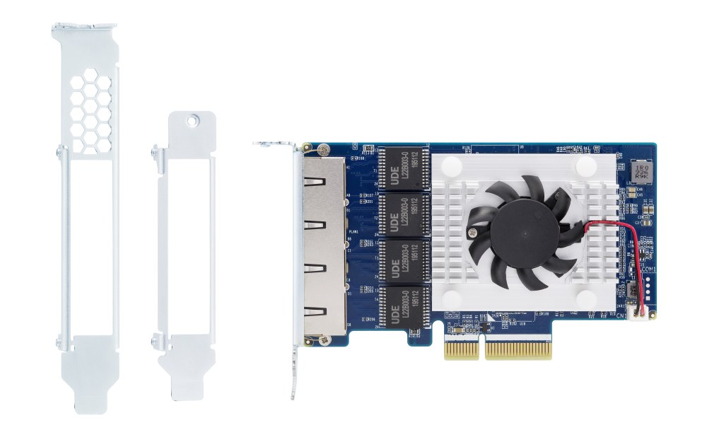 QNAP QXG-5G4T-111C QNAP quad-port 5GbE multi-Gig expansion card;Aquantia AQC111C;Gen3 x