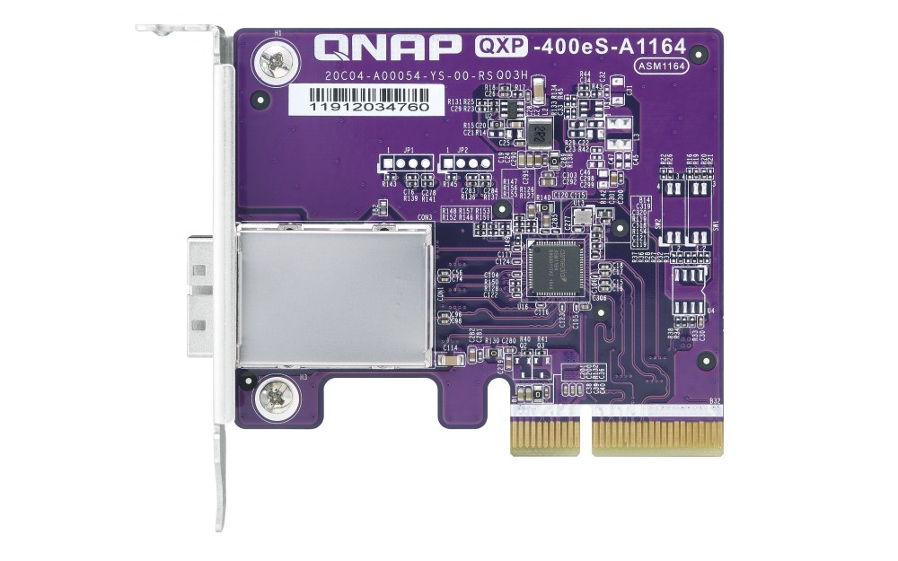 QNAP QXP-400eS-A1164 1-port SFF-8088 SATA host bus adapter, 4 x SATA 6Gb/s , PCIe 3.0 x2,