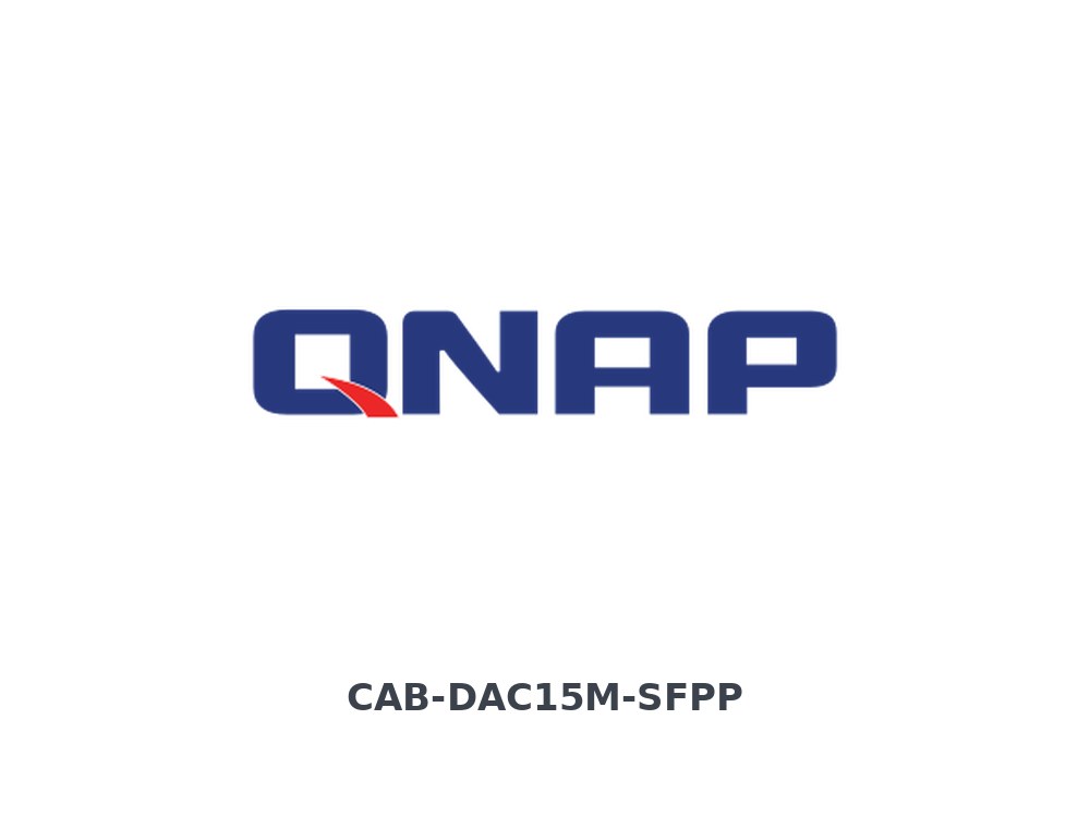 QNAP CAB-DAC15M-SFPP SFP+ 10GbE twinaxial direct attach cable, 1.5M, S/N and FW update