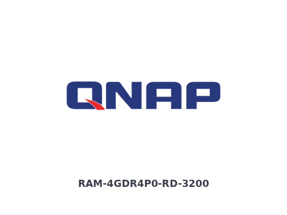 QNAP RAM-4GDR4P0-RD-3200 4 GB DDR4 RAM, 3200 MHz, RDIMM, P0 version