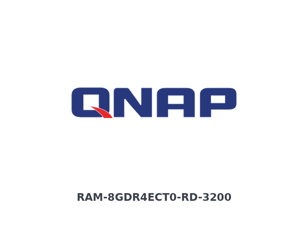 QNAP RAM-8GDR4ECT0-RD-3200 8GB DDR4-3200, ECC R-DIMM, 288 pin, T0 version