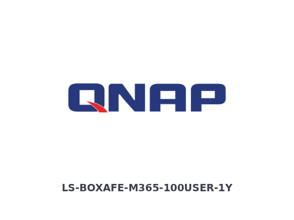 QNAP LS-BOXAFE-M365-100USER-1Y Boxafe for Microsoft 365, 100 Users, 1 Year