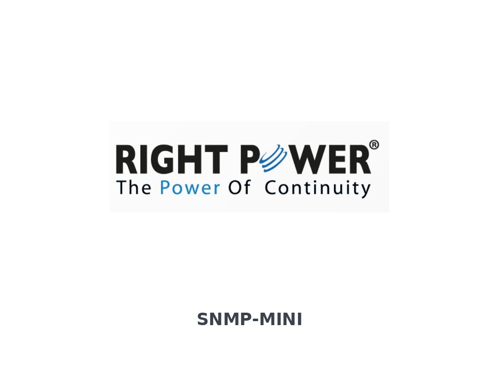 Right Power SNMP PM Card - Mini Line Interactive UPS