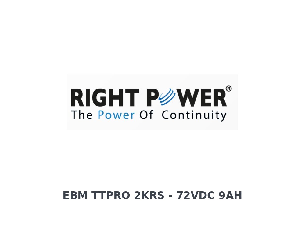 Right Power EBM Titan PRO 2KRS - 72Vdc 6 x 12V 9AH x 2 Online UPS