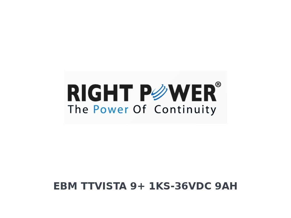 Right Power EBM Titan Vista 1KS (36VDC) 3 x 12V 9AH x 2 Online UPS