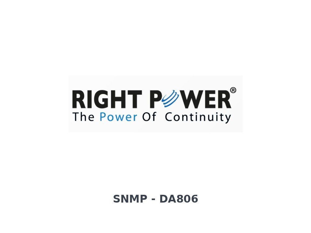 Right Power SNMP DA806 Online UPS