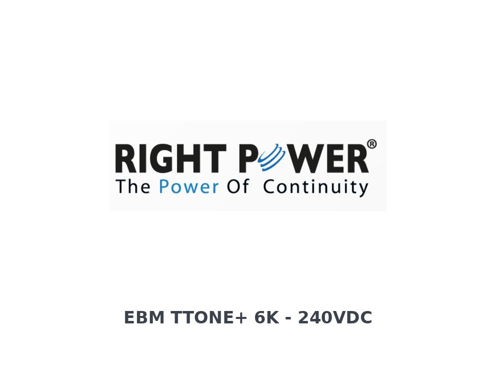 Right Power EBM Titan ONE+ 6K (240VDC) 20 x 12V 7AH Online UPS