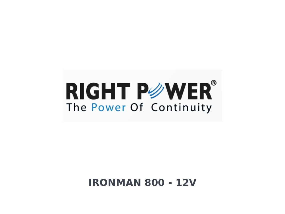 Right Power Ironman 800 - 12V 800VA Online UPS